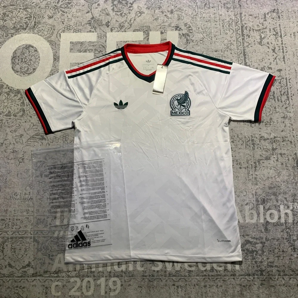 Adidas Mexico Soccer Jersey Mens XL White New Climacool National Team JSY